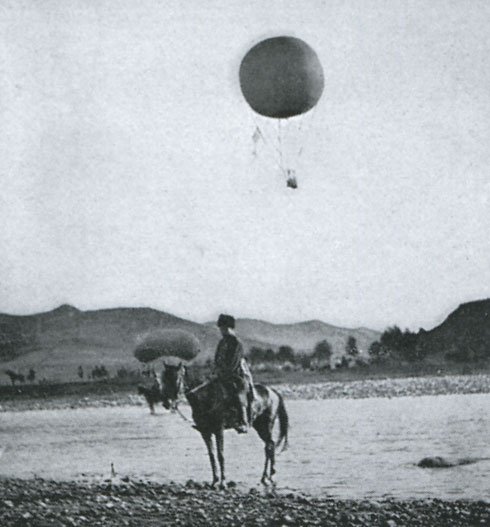 Russian balloon at the battle of Liaoyang